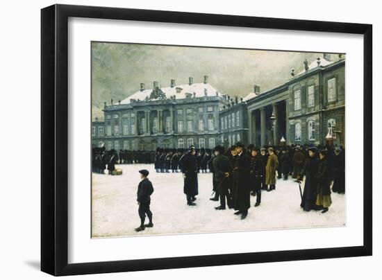 Changing of the Guard at Amalienborg Palace-Paul Fischer-Framed Giclee Print