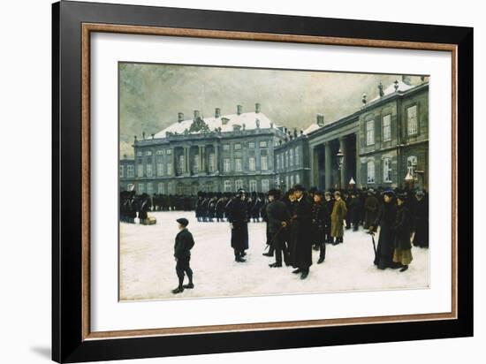 Changing of the Guard at Amalienborg Palace-Paul Fischer-Framed Giclee Print