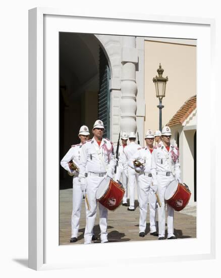 Changing of the Guard at the Princes Palace, Monte Carlo, Monaco, Europe-Richard Cummins-Framed Photographic Print