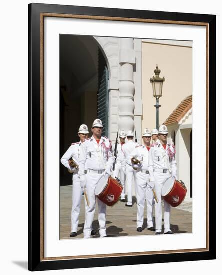 Changing of the Guard at the Princes Palace, Monte Carlo, Monaco, Europe-Richard Cummins-Framed Photographic Print