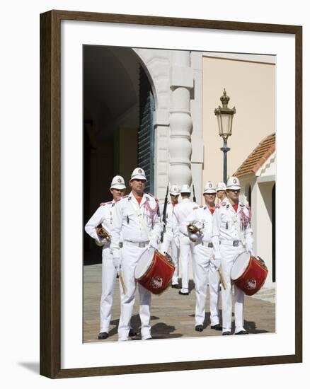 Changing of the Guard at the Princes Palace, Monte Carlo, Monaco, Europe-Richard Cummins-Framed Photographic Print