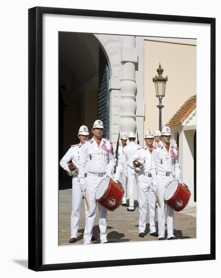 Changing of the Guard at the Princes Palace, Monte Carlo, Monaco, Europe-Richard Cummins-Framed Photographic Print