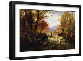 Changing Pastures, Evening-Joseph Farquharson-Framed Giclee Print