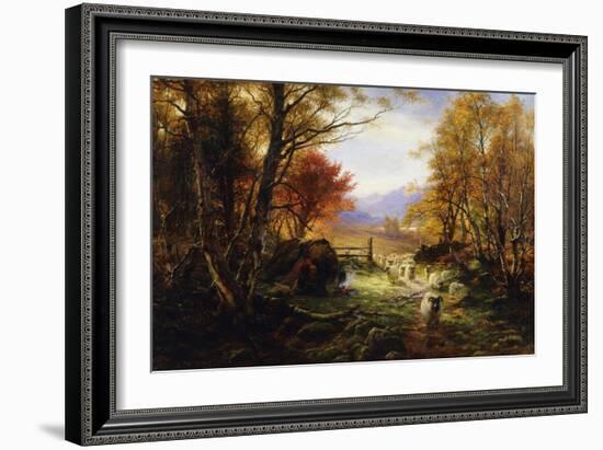 Changing Pastures, Evening-Joseph Farquharson-Framed Giclee Print