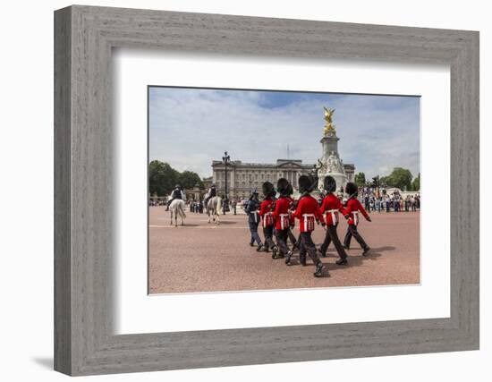 Changing the Guard at Buckingham Palace, New Guard Marching-Eleanor Scriven-Framed Photographic Print