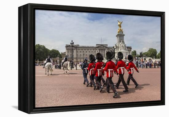 Changing the Guard at Buckingham Palace, New Guard Marching-Eleanor Scriven-Framed Premier Image Canvas