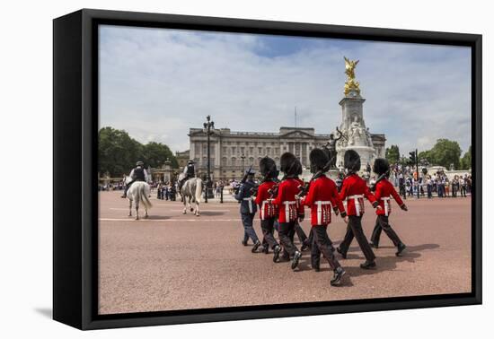 Changing the Guard at Buckingham Palace, New Guard Marching-Eleanor Scriven-Framed Premier Image Canvas