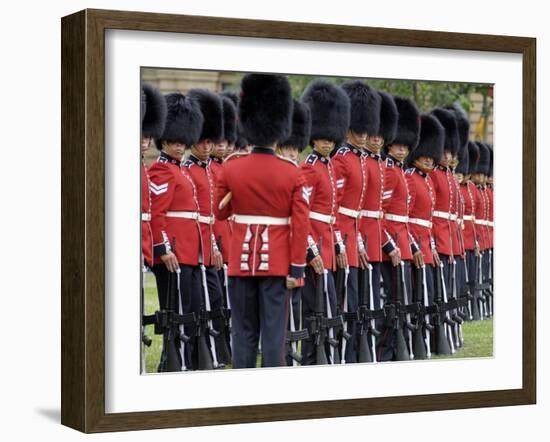 Changing the Guard Ceremony, Parliament Hill, Ottawa, Ontario, Canada, North America-De Mann Jean-Pierre-Framed Photographic Print