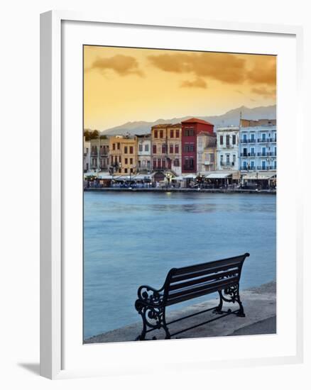 Chania at Dusk, Chania, Crete, Greece-Adam Jones-Framed Photographic Print