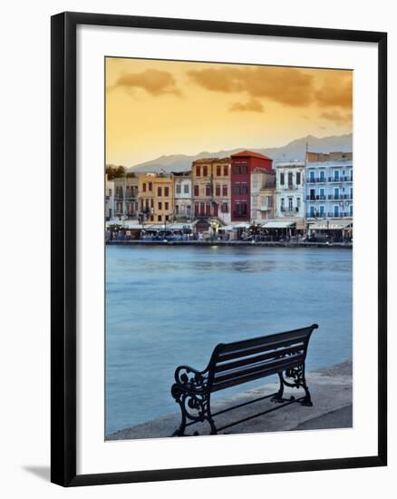 Chania at Dusk, Chania, Crete, Greece-Adam Jones-Framed Photographic Print