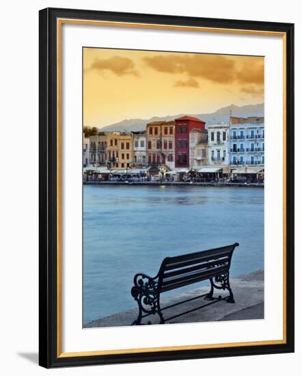 Chania at Dusk, Chania, Crete, Greece-Adam Jones-Framed Photographic Print