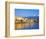 Chania Waterfront and Mountains in Background, Chania, Crete, Greece, Europe-Marco Simoni-Framed Photographic Print