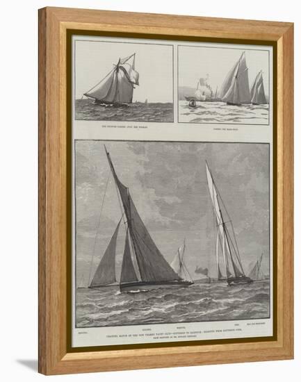 Channel Match of the New Thames Yacht Club, Southend to Harwich, Starting from Southend Pier-null-Framed Premier Image Canvas