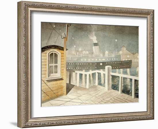 Channel Steamer-Eric Ravilious-Framed Giclee Print