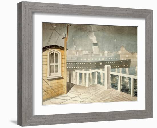 Channel Steamer-Eric Ravilious-Framed Giclee Print