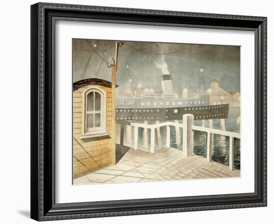 Channel Steamer-Eric Ravilious-Framed Giclee Print