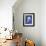 Channelled Whelk (indigo)-Bert Myers-Framed Art Print displayed on a wall