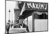 Chansonnier Maurice Chevalier interprets his song, Paris,1954.-Erich Lessing-Mounted Photographic Print