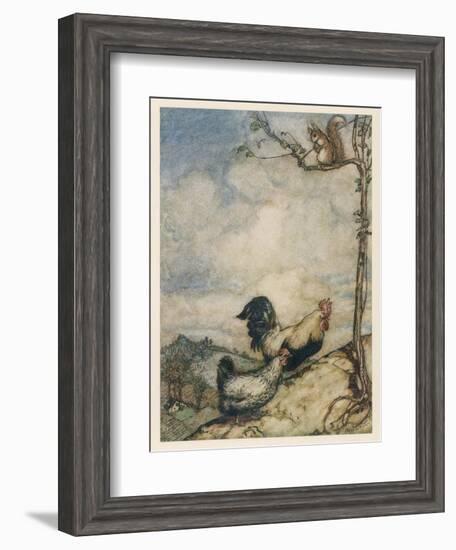 Chantecleer, Partlet-Arthur Rackham-Framed Art Print