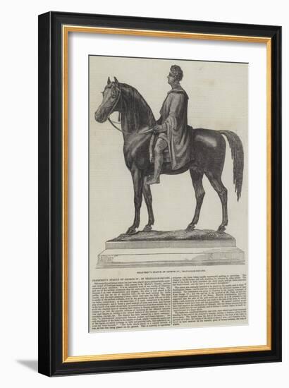 Chantrey's Statue of George Iv, Trafalgar-Square-null-Framed Giclee Print