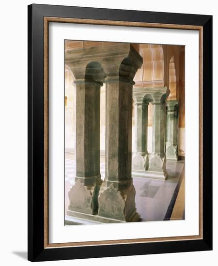 Chanwar Palki Walon-Ki Haveli (Mansion), 400 Years Old, Restored to Its Original State, Amber-John Henry Claude Wilson-Framed Photographic Print