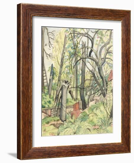 Chaos Decoratif, 1917 (Ink & W/C on Paper)-Paul Nash-Framed Giclee Print