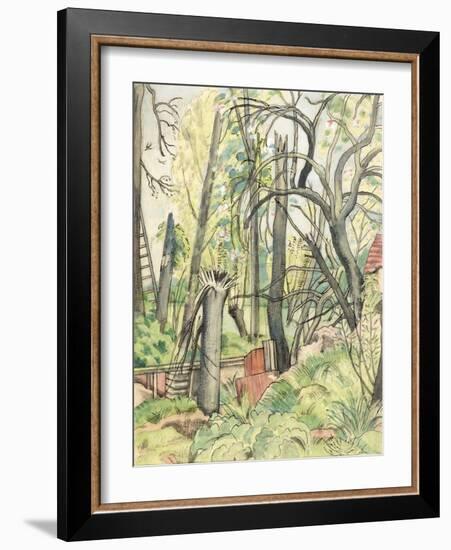 Chaos Decoratif, 1917 (Ink & W/C on Paper)-Paul Nash-Framed Giclee Print