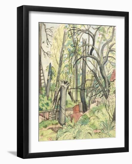 Chaos Decoratif, 1917 (Ink & W/C on Paper)-Paul Nash-Framed Giclee Print