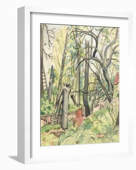 Chaos Decoratif, 1917 (Ink & W/C on Paper)-Paul Nash-Framed Giclee Print