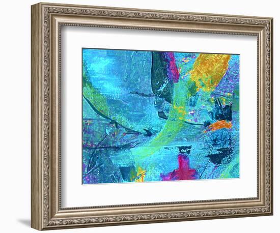 Chaos in Blue-Ruth Palmer-Framed Art Print