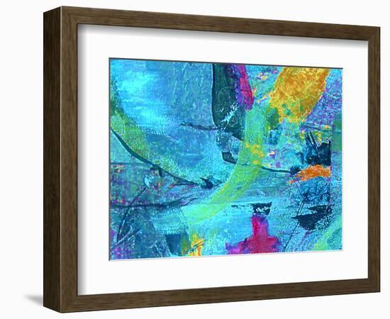 Chaos in Blue-Ruth Palmer-Framed Art Print