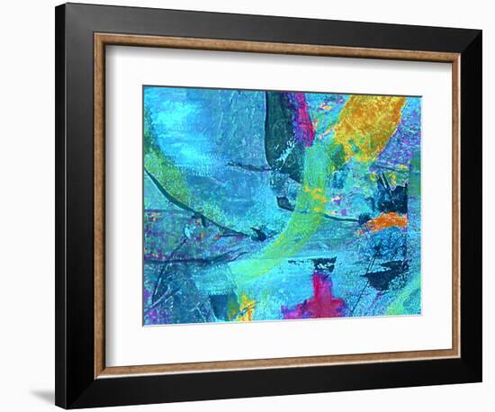 Chaos in Blue-Ruth Palmer-Framed Art Print