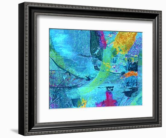 Chaos in Blue-Ruth Palmer-Framed Art Print