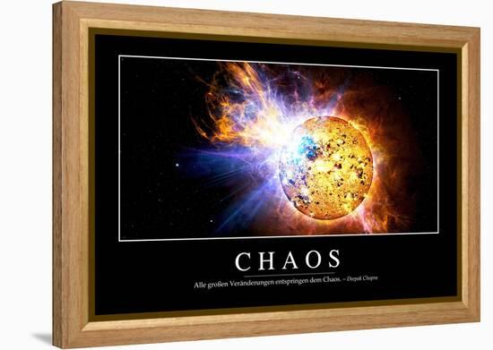 Chaos: Motivationsposter Mit Inspirierendem Zitat-null-Framed Premier Image Canvas