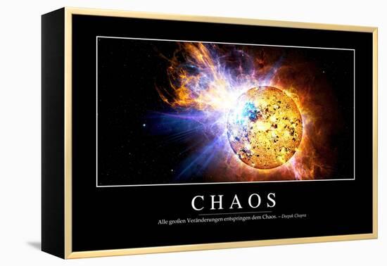 Chaos: Motivationsposter Mit Inspirierendem Zitat-null-Framed Premier Image Canvas