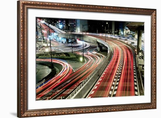 Chaotic Traffic-Koji Tajima-Framed Art Print