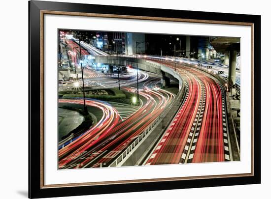 Chaotic Traffic-Koji Tajima-Framed Art Print