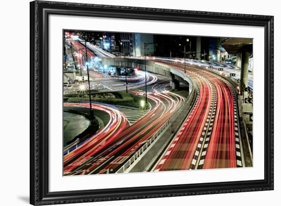 Chaotic Traffic-Koji Tajima-Framed Art Print