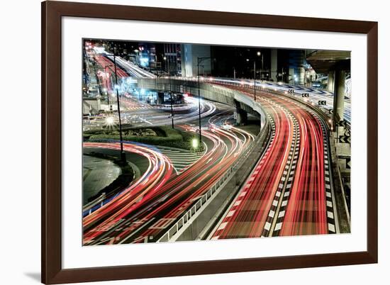 Chaotic Traffic-Koji Tajima-Framed Art Print