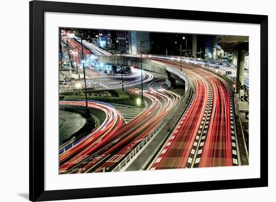 Chaotic Traffic-Koji Tajima-Framed Art Print