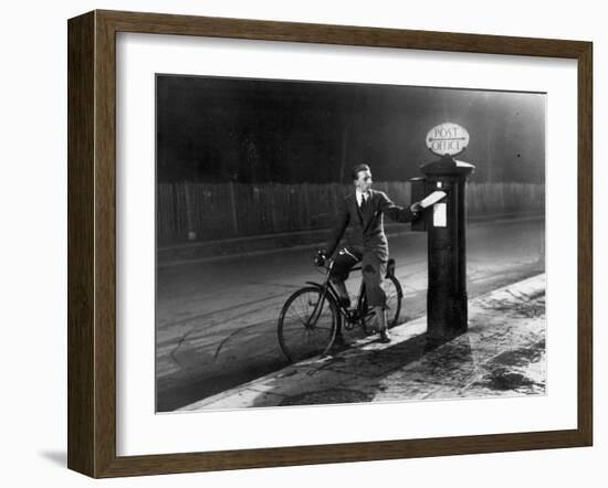 Chap Posts a Letter-Fred Musto-Framed Photographic Print