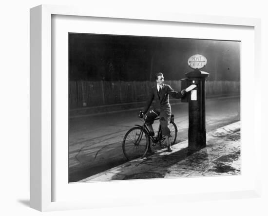 Chap Posts a Letter-Fred Musto-Framed Photographic Print