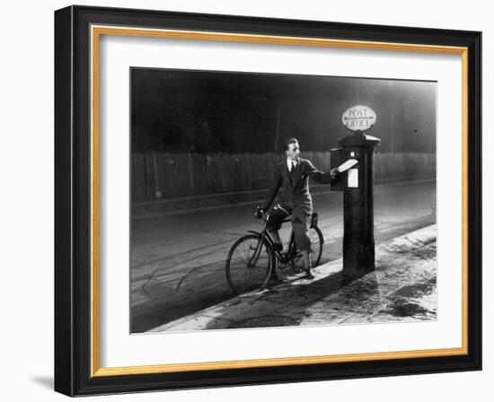 Chap Posts a Letter-Fred Musto-Framed Photographic Print