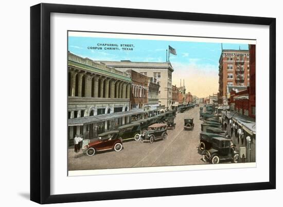 Chaparral Street, Corpus Christi, Texas-null-Framed Art Print