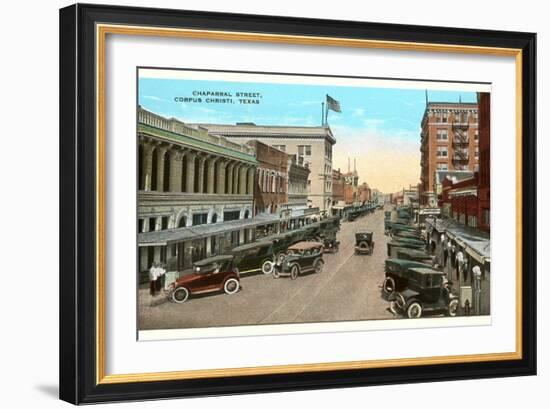 Chaparral Street, Corpus Christi, Texas-null-Framed Art Print