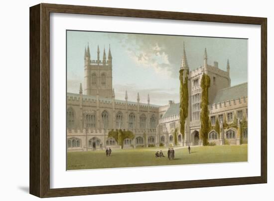 Chapel and Library, Magdalen College - Oxford-English School-Framed Giclee Print