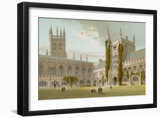 Chapel and Library, Magdalen College - Oxford-English School-Framed Giclee Print