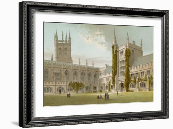 Chapel and Library, Magdalen College - Oxford-English School-Framed Giclee Print