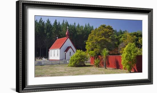 Chapel at the State Highway Number 1, Lake Taupo, Waikato, North Island, New Zealand-Rainer Mirau-Framed Photographic Print
