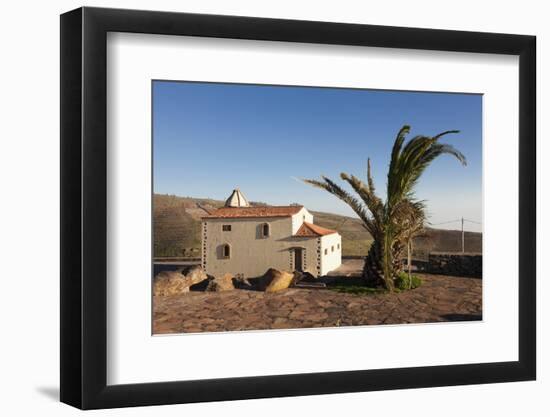 Chapel at the View Point of Mirador De Igualero, La Gomera, Canary Islands, Spain, Europe-Markus Lange-Framed Photographic Print